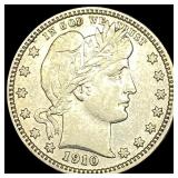 1910-D Silver Barber Quarter CLOSELY UNCIRCULATED