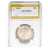 1939 Walking Liberty Half Dollar PGA MS65+