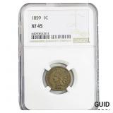1859 Indian Head Cent NGC XF45