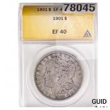1901 Morgan Silver Dollar ANACS EF40