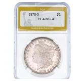 1878-S Morgan Silver Dollar PGA MS64