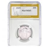 1929 Standing Liberty Quarter PGA MS65