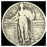 1927-S Silver Standing Liberty Quarter ABOUT UNCIR