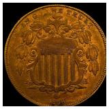 1866 Shield Nickel CLOSELY UNCIRCULATED