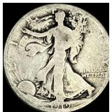 1917-D Silver Walking Liberty Half Dollar CHOICE B
