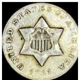 1851 Silver Three-Cent Piece UNCIRCULATED
