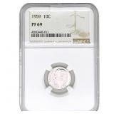 1959 Roosevelt Dime NGC PF69