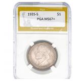 1935-S Morgan Silver Dollar PGA MS67+