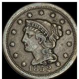 1852 Braided Hair Large Cent ABOUT UNCIRCULATED