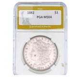 1882 Morgan Silver Dollar PGA MS64