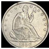 1856 Silver Half Dollar (Seated Liberty) CLOSELY U