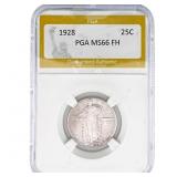 1928 Standing Liberty Quarter PGA MS66 FH