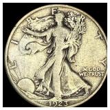 1923-S Silver Half Dollar Walking Liberty LIGHTLY