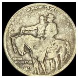 1925 Silver Stone Mountain Half Dollar NICELY CIRC