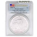 2006-W Silver Eagle PCGS MS69 Eagle 20th Anniv.