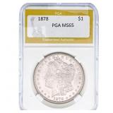 1878 Morgan Silver Dollar PGA MS65