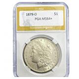 1879-O Morgan Silver Dollar PGA MS64+
