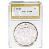 1988 Silver Eagle PGA MS69