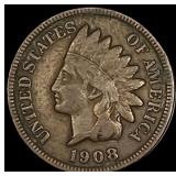1908-S Indian Head Cent LIGHTLY CIRCULATED