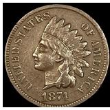 1874 Indian Head Cent NEARLY UNCIRCULATED