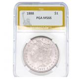 1888 Morgan Silver Dollar PGA MS66