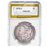 1878-S Morgan Silver Dollar PGA G6