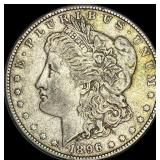 1896 Silver Morgan Dollar NEARLY UNCIRCULATED