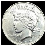 1927 Silver Peace Dollar CLOSELY UNCIRCULATED
