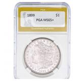 1899 Morgan Silver Dollar PGA MS65+