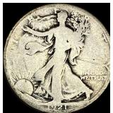 1921-S Silver Walking Liberty Half Dollar NICELY C