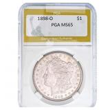 1898-O Morgan Silver Dollar PGA MS65