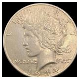 1934-S Silver Peace Dollar CLOSELY  UNCIRCULATED