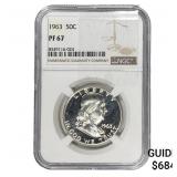 1963 Franklin Half Dollar NGC PF67