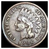 1886 Indian Head Cent LIGHTLY CIRCULATED