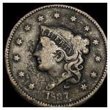 1837 Coronet Head Large Cent NICELY  CIRCULATED