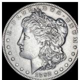 1892 Silver Morgan Dollar CLOSELY  UNCIRCULATED