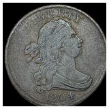 1804 Copper Half Cent NEARLY UNCIRCULATED