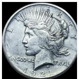 1921 Silver Peace Dollar CLOSELY UNCIRCULATED