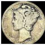 1921 Silver Mercury Dime LIGHTLY CIRCULATED