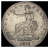 1878-S Silver Trade Dollar NEARLY  UNCIRCULATED