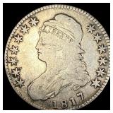 1817 Capped Bust Half Dollar NICELY  CIRCULATED