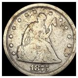 1875-S Silver Twenty Cents ABOUT UNCIRCULATED