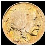 1937-D Nickel Five Cents Buffalo Nickel  UNCIRCUL