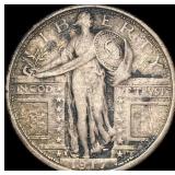 1917-S Type 1 Standing Liberty Quarter  LIGHTLY C