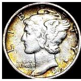 1919-D Silver Mercury Dime NEARLY  UNCIRCULATED