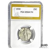 1930 Standing Liberty Quarter PGA MS64 FH