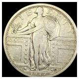 1917 Type 1 Standing Liberty Quarter ABOUT  UNCIR