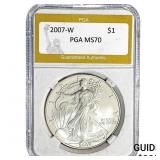 2007-W Silver Eagle PGA MS70