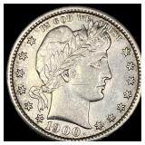 1900-S Silver Barber Quarter UNCIRCULATED