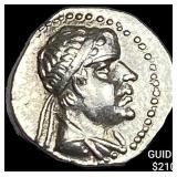 Baktria 1702-145BC Silver Obol CHOICE AU